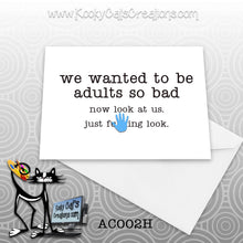 Adults (AC002H) - ADULT Blank Notecard -  Sassy Not Classy, Funny Greeting Card