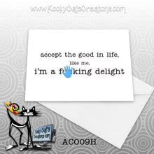 Good In Life (AC009H) - ADULT Blank Notecard -  Sassy Not Classy, Funny Greeting Card