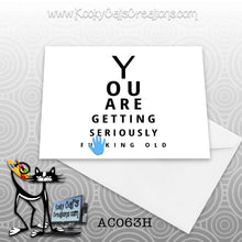 Seriously Old (AC063H) - ADULT Blank Notecard -  Sassy Not Classy, Funny Greeting Card