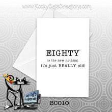New Eighty (BC010) - Blank Notecard -  Sassy Not Classy, Funny Greeting Card