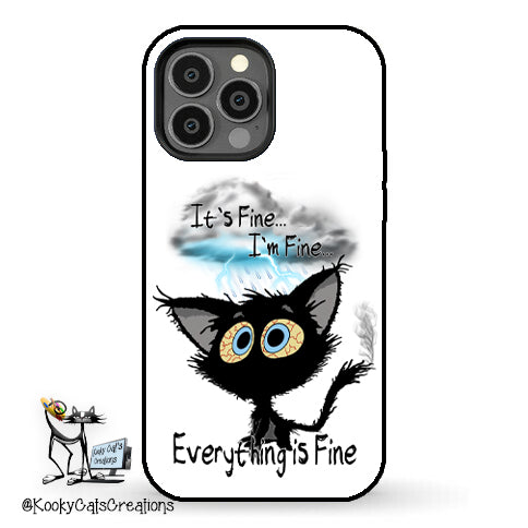 Everything's Fine Cat Cellphone Case