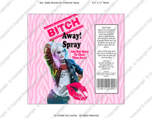 Go Away Bitch Spray Digital Label -  Instant Download (M217) Digital Air Freshener Graphics - PERSONAL USE Only
