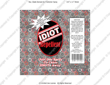 Neighbors Digital Idiot Repellent Label -  Instant Download (M229) Digital Air Freshener Graphics - PERSONAL USE Only
