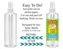 Digital Mom Spit Spray Label -  Instant Download (M242) Digital Bottle Label Graphics - PERSONAL USE Only
