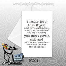 Really Love (NC014) - Blank Notecard -  Sassy Not Classy, Funny Greeting Card