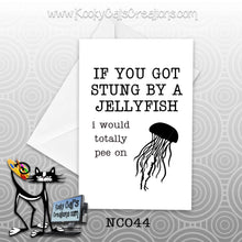Jellyfish (NC044) - Blank Notecard -  Sassy Not Classy, Funny Greeting Card