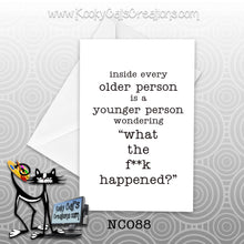What Happened (NC088) - Blank Notecard -  Sassy Not Classy, Funny Greeting Card