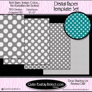 Digital Paper Template - Seeing Spots (PT127) CU Layered Overlay for Creating Your Own Digital Papers Commercial Use OK