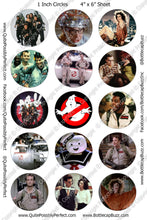 Digital Bottle Cap Images -  Ghostbusters Collage Sheet (R1139) 1 Inch Circles for Bottlecaps, Magnets, Jewelry, Hairbows, Buttons