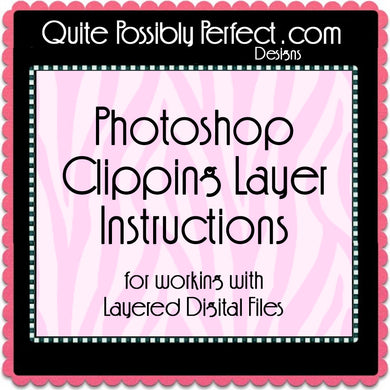 Clipping Layer Instructions for Photoshop