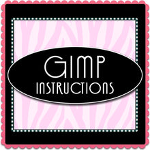 GIMP Template Instructions