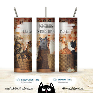 Cats More Than People 20oz Tumbler