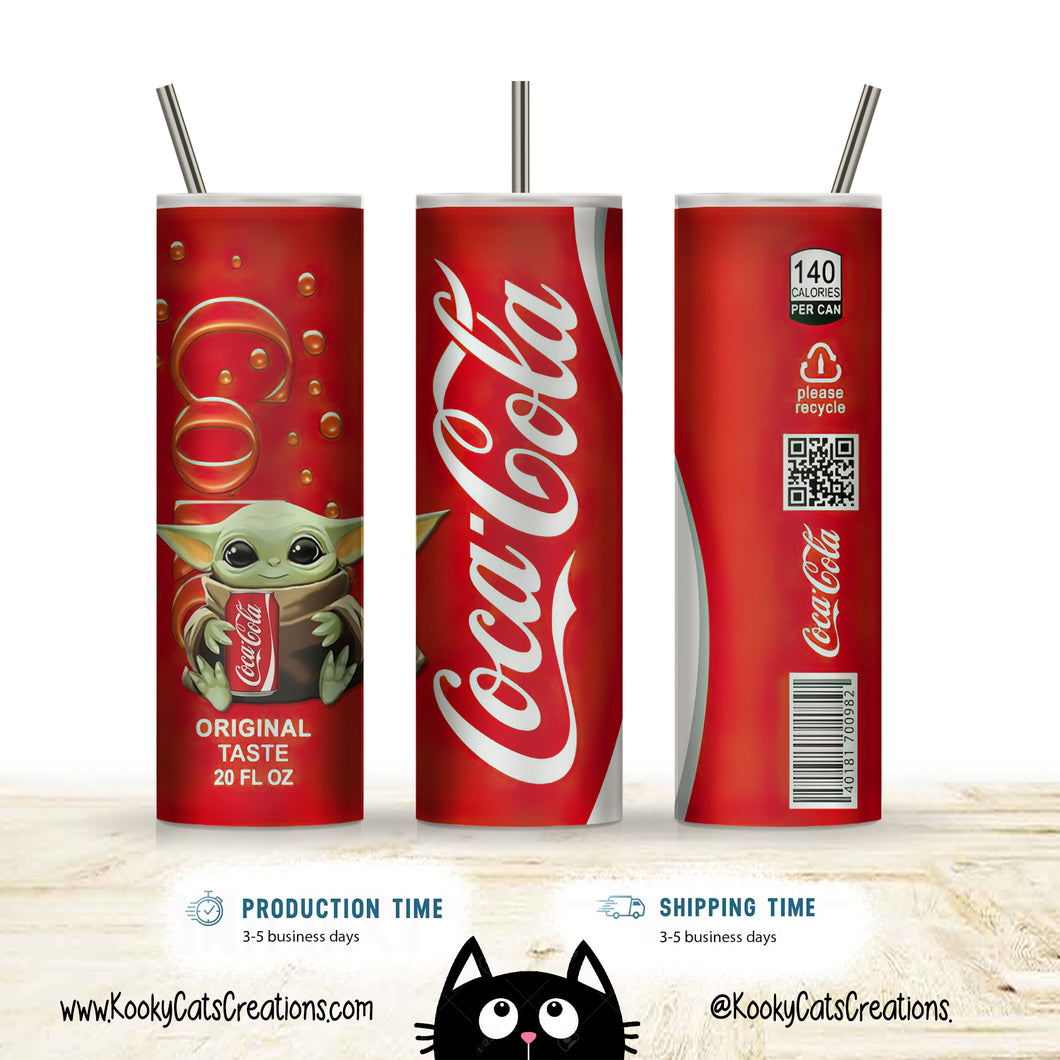 Coca Cola Yoda 20oz Tumbler