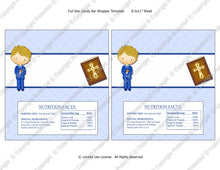 Digital Communion BLONDE Boy Candy Bar Label  -  Instant Download (M146) Digital Party Graphics - PERSONAL USE Only