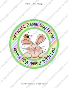 Official Egg Hunter Iron-On Transfer -  Instant Download JPEG (M167) Digital JPG Ready to Print on Transfer Paper or Sticker Paper