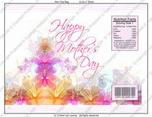 Digital Mother's Day Mini Chip Bag  -  Instant Download (M171) Digital Party Graphics - PERSONAL USE Only