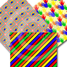 Digital Paper Pack Children School Instant Download (DGP119) Talk To The Hand for Scrapbooking, Collage Sheets,Greeting Cards, Bottle Cap