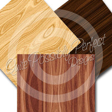 Wood Digital Paper Pack Instant Download (DGP122) Wood Grain for Scrapbooking, Collage Sheets,Greeting Cards, Bottle Cap