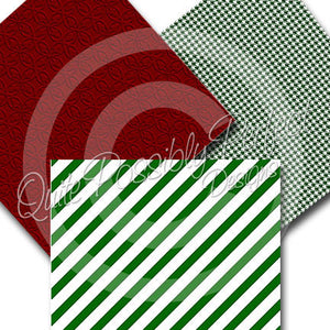 Christmas Digital Paper Pack - Candy Cane Paper - Instant Download (DGP132) for Scrapbooking, Collage Sheets,Greeting Cards, Bottle Caps