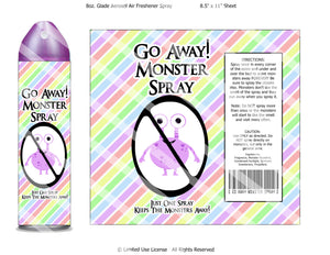 Digital Monster Spray Label Wrappers  -  Instant Download (M115) Digital Monster Spray Graphics - PERSONAL USE Only