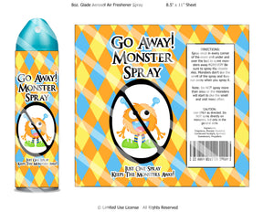 Digital Monster Spray Label Wrappers  -  Instant Download (M111) Digital Monster Spray Graphics - PERSONAL USE Only