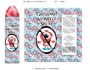 Digital Monster Spray Label Wrappers  -  Instant Download (M112) Digital Monster Spray Graphics - PERSONAL USE Only
