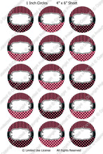 Editable Bottle Cap Images - Instant Download JPG & PDF Formats - Pink Pin Stripes (ET128) Digital Bottlecap Collage Sheet