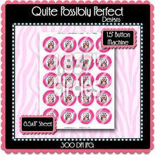 1.5" Digital Button Machine Images - Nurse Owls 2 Collage Sheet (ETR104P) 1 Inch Circles for Bottlecaps, Magnets, Jewelry, Hairbows, Buttons