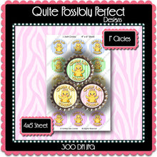 Digital Bottle Cap Images - Cute Lil Chick  (ETR108) 1 Inch Circles for Bottlecaps, Magnets, Jewelry, Hairbows, Buttons