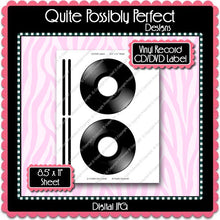 Digital CD/DVD Labels  -  Instant Download (M119) Digital Vinyl Record Graphics - Personal Use Only
