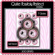 Digital Bottle Cap Images - Cupids Target Collage Sheet (H0210) 1 Inch Circles for Bottlecaps, Magnets, Jewelry, Hairbows, Buttons