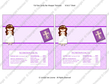Digital Communion Girl 1 Candy Bar Label  -  Instant Download (M147) Digital Party Graphics - PERSONAL USE Only